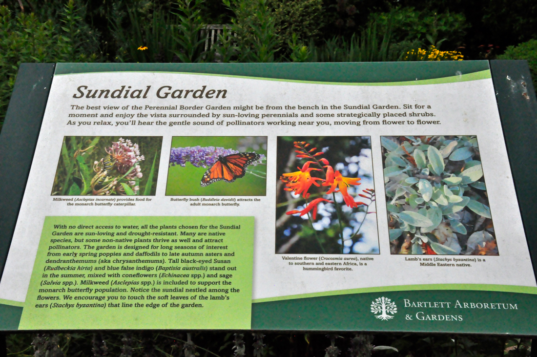 Sundial Garden sign